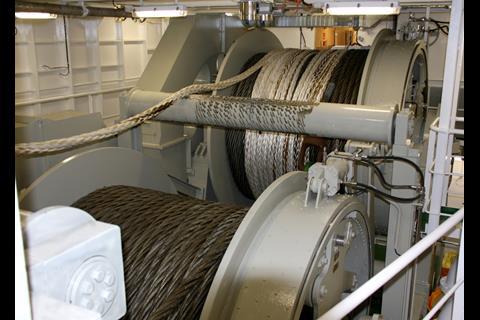The ‘waterfall style winch is fully enclosed and monitored by CCTV.